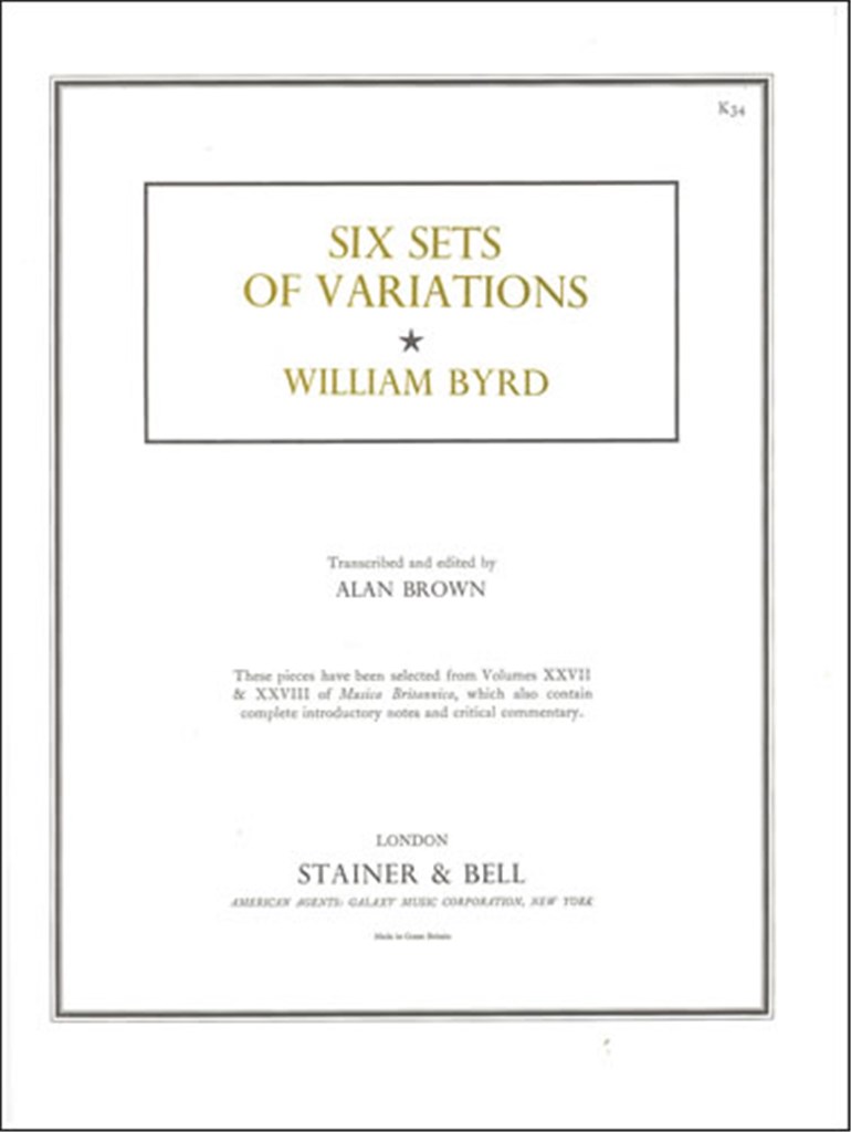 Six Sets Of Variations From Musica Britannica
